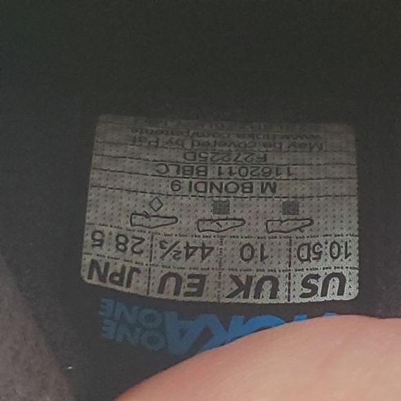 Hoka One One Bondi 9 Shoes Mens Size 10.5 Triple Black 1162011-BBLC NEW NWOB - Picture 3 of 14